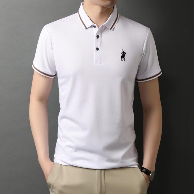 Top Grade Designer Logo Brand Summer Polo Shirt