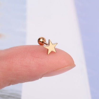 Stainless Steel Mini Stud Earrings Heart Star