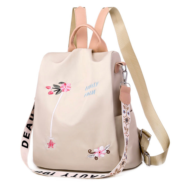 Oxford Women Backpack Fashion Anti-theft