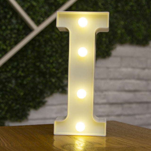 Alphabet Letter LED Lights Luminous Number