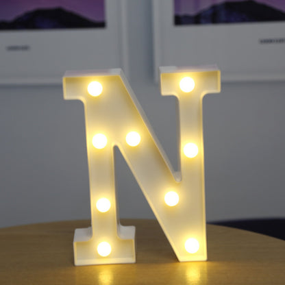 Alphabet Letter LED Lights Luminous Number