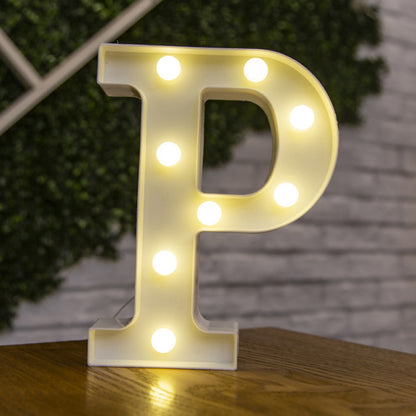 Alphabet Letter LED Lights Luminous Number