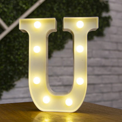 Alphabet Letter LED Lights Luminous Number