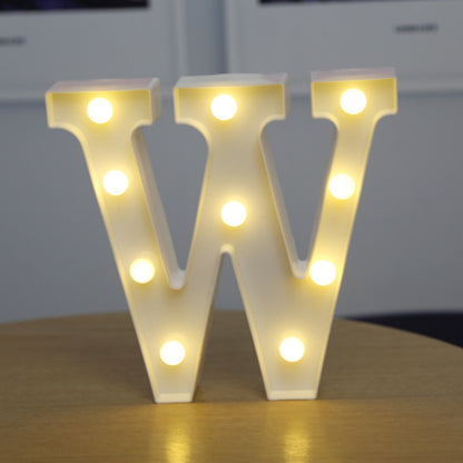 Alphabet Letter LED Lights Luminous Number