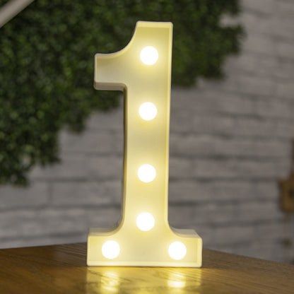 Alphabet Letter LED Lights Luminous Number