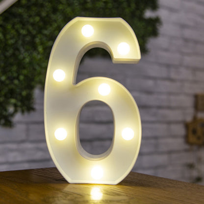 Alphabet Letter LED Lights Luminous Number