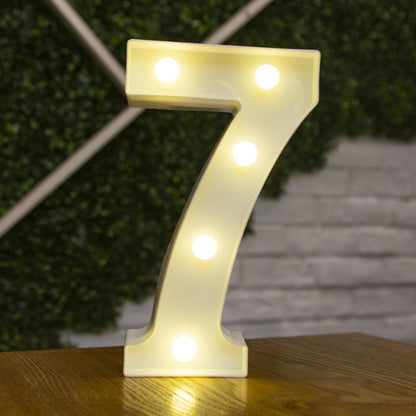 Alphabet Letter LED Lights Luminous Number