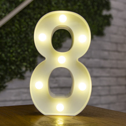 Alphabet Letter LED Lights Luminous Number