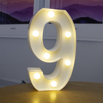 Alphabet Letter LED Lights Luminous Number