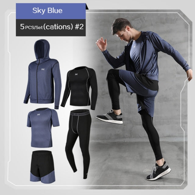 Tracksuit Gym Fitness Compression Sports