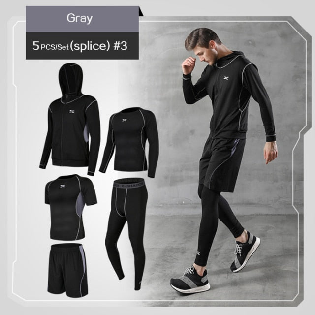 Tracksuit Gym Fitness Compression Sports