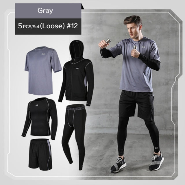 Tracksuit Gym Fitness Compression Sports