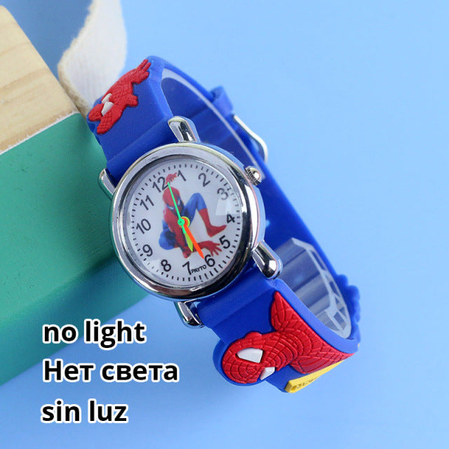 Cartoon Princess Kids Watches Girls Color Light Source Silicone