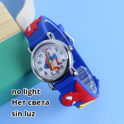 Cartoon Princess Kids Watches Girls Color Light Source Silicone