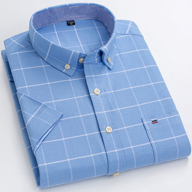 Oxford Short Sleeve Summer Casual Shirts