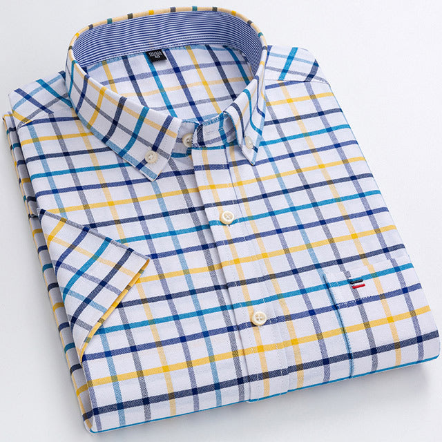 Oxford Short Sleeve Summer Casual Shirts