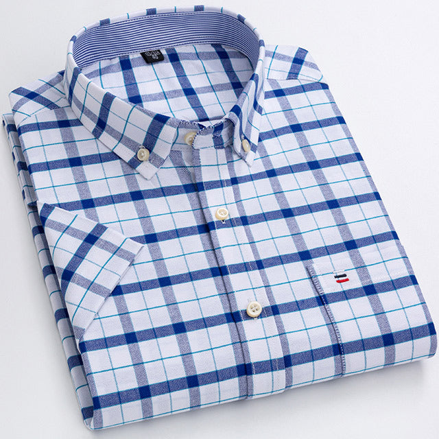 Oxford Short Sleeve Summer Casual Shirts