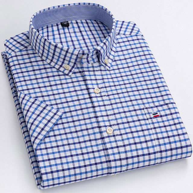 Oxford Short Sleeve Summer Casual Shirts