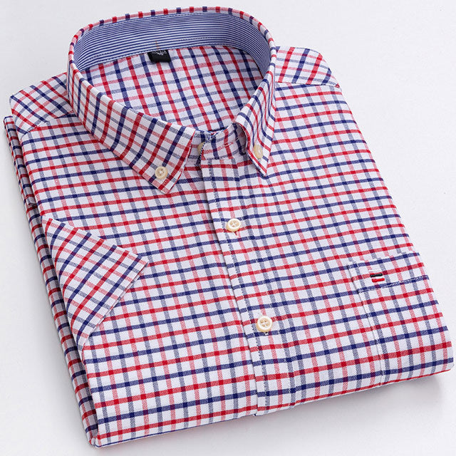 Oxford Short Sleeve Summer Casual Shirts