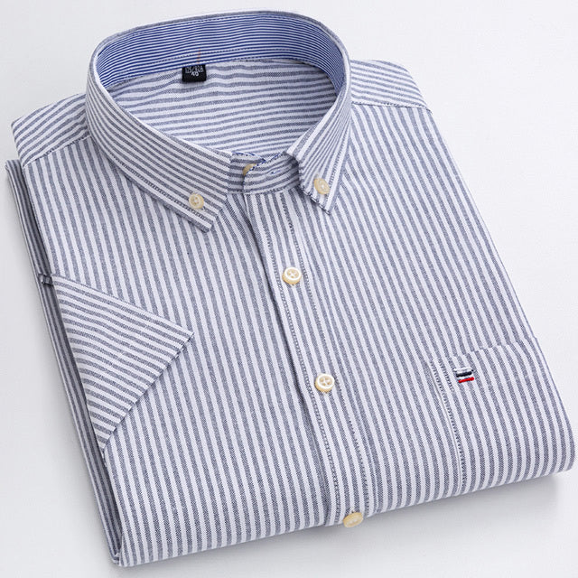 Oxford Short Sleeve Summer Casual Shirts