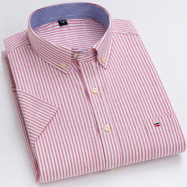 Oxford Short Sleeve Summer Casual Shirts