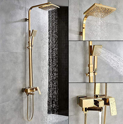 Bathroom Shower Set  gold Imitation