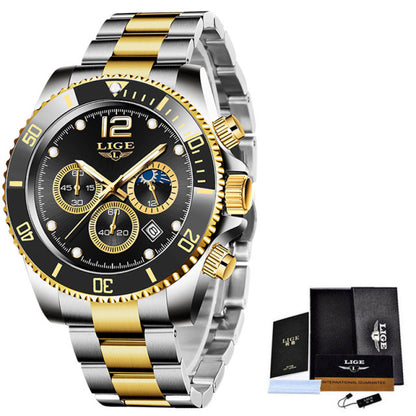 Top Brand Luxury Clock Casual Stainless Steel