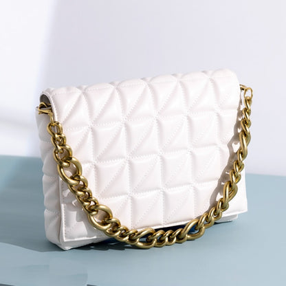 Thick Chain Quilted Shoulder Purses And Handbag