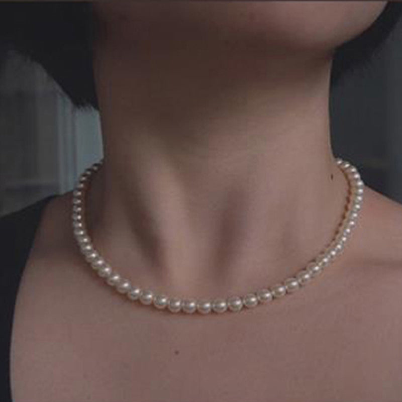 Vintage Style Simple Pearl Chain