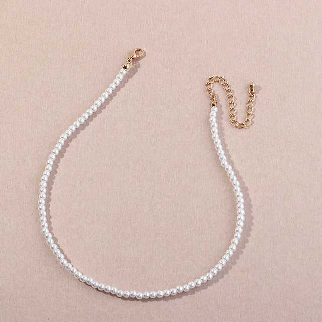 Vintage Style Simple Pearl Chain