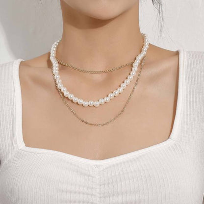 Vintage Style Simple Pearl Chain