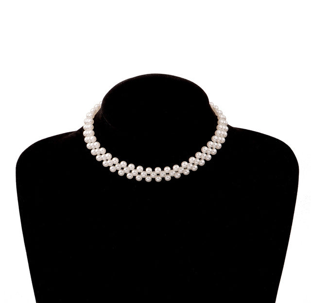 Vintage Style Simple Pearl Chain