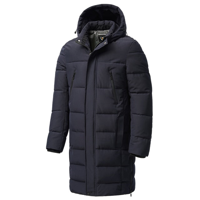 Plus Long Warm Thick Hood Parkas Jacket Coat