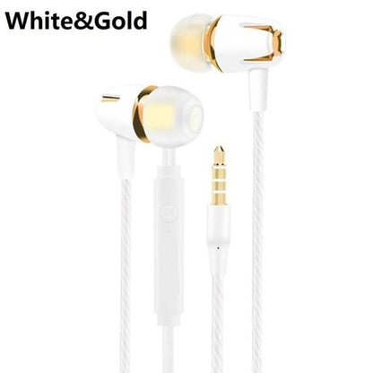 Wired Earphone Electroplating Bass Stereo