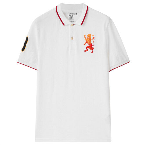 Embroidery Short Sleeve Polo Shirt