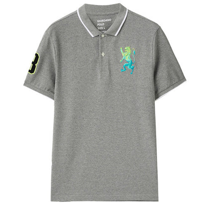 Embroidery Short Sleeve Polo Shirt