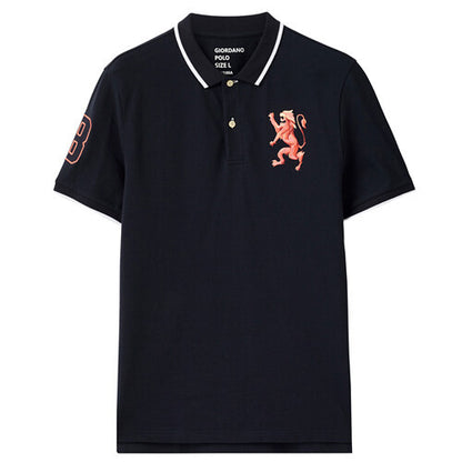 Embroidery Short Sleeve Polo Shirt