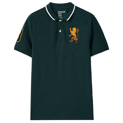 Embroidery Short Sleeve Polo Shirt