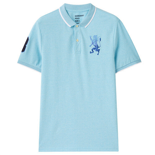 Embroidery Short Sleeve Polo Shirt