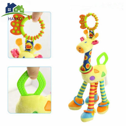 Soft Giraffe Animal Hand bells Rattles