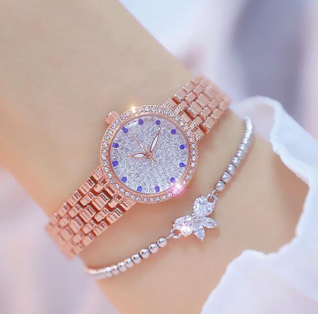 Bee Sister Diamond Quartz Luxury Brand Bracelet Watches