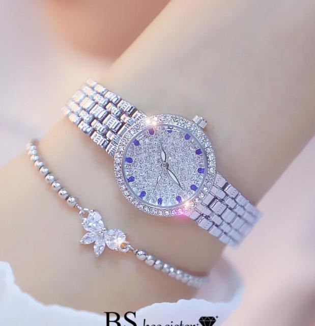 Bee Sister Diamond Quartz Luxury Brand Bracelet Watches