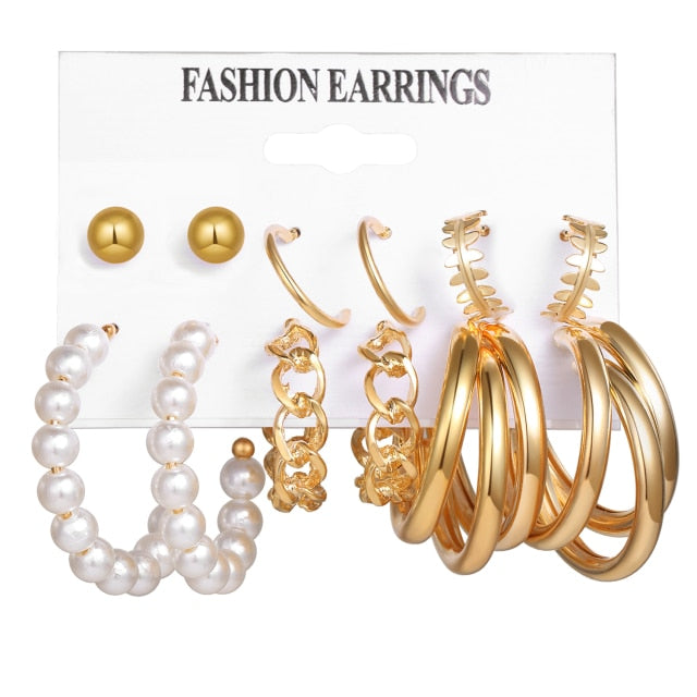 Earrings Set Pearl