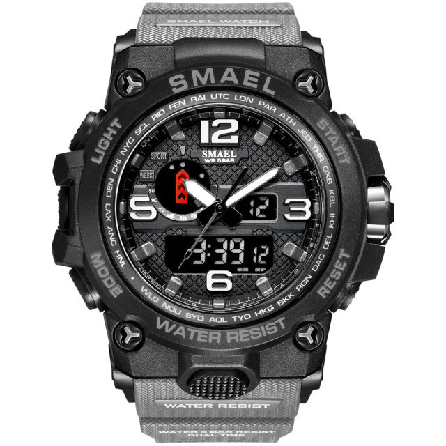 Waterproof Clock Alarm Wristwatch Quartz Military Watch