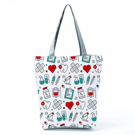 Cartoon Dentist Nurse Handbags