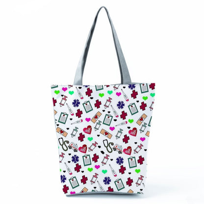 Cartoon Dentist Nurse Handbags