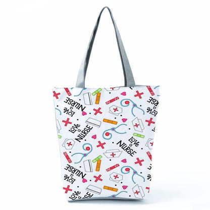 Cartoon Dentist Nurse Handbags