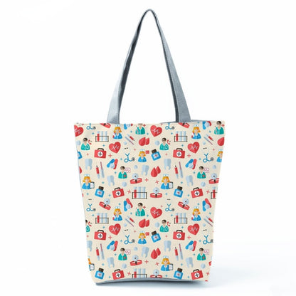 Cartoon Dentist Nurse Handbags