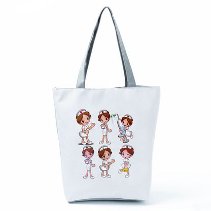 Cartoon Dentist Nurse Handbags