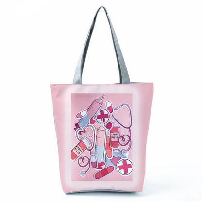 Cartoon Dentist Nurse Handbags